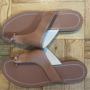 Jcrew thong leather sandals